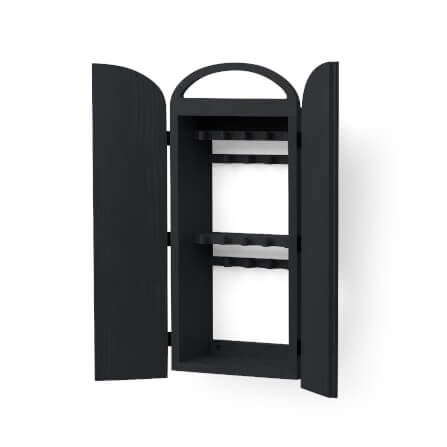 ตู้กุญแจติดผนังดีไซน์สวยไม้บีชจริง Pana Objects รุ่น Miti Plus: ฺBlack Key Cabinets ทำสีดำ size 16x9x41 ซม_0